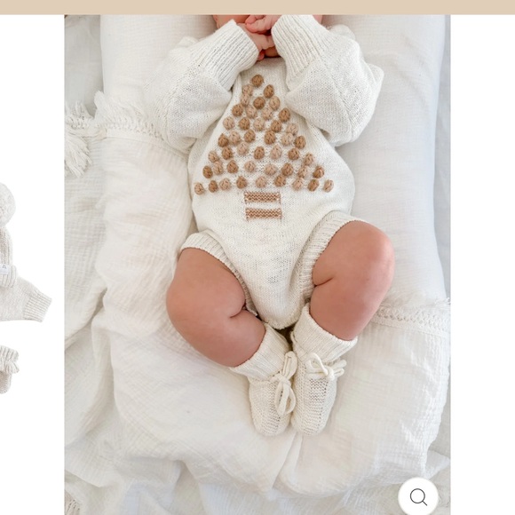 Ziggy Lou Christmas Tree Pom Pom Romper Jumper Knitted Onesie HTF - Picture 1 of 7